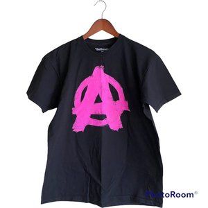 Rage 2 Black Pink Logo S/S T-Shirt Men's Size L Bethesda Cotton